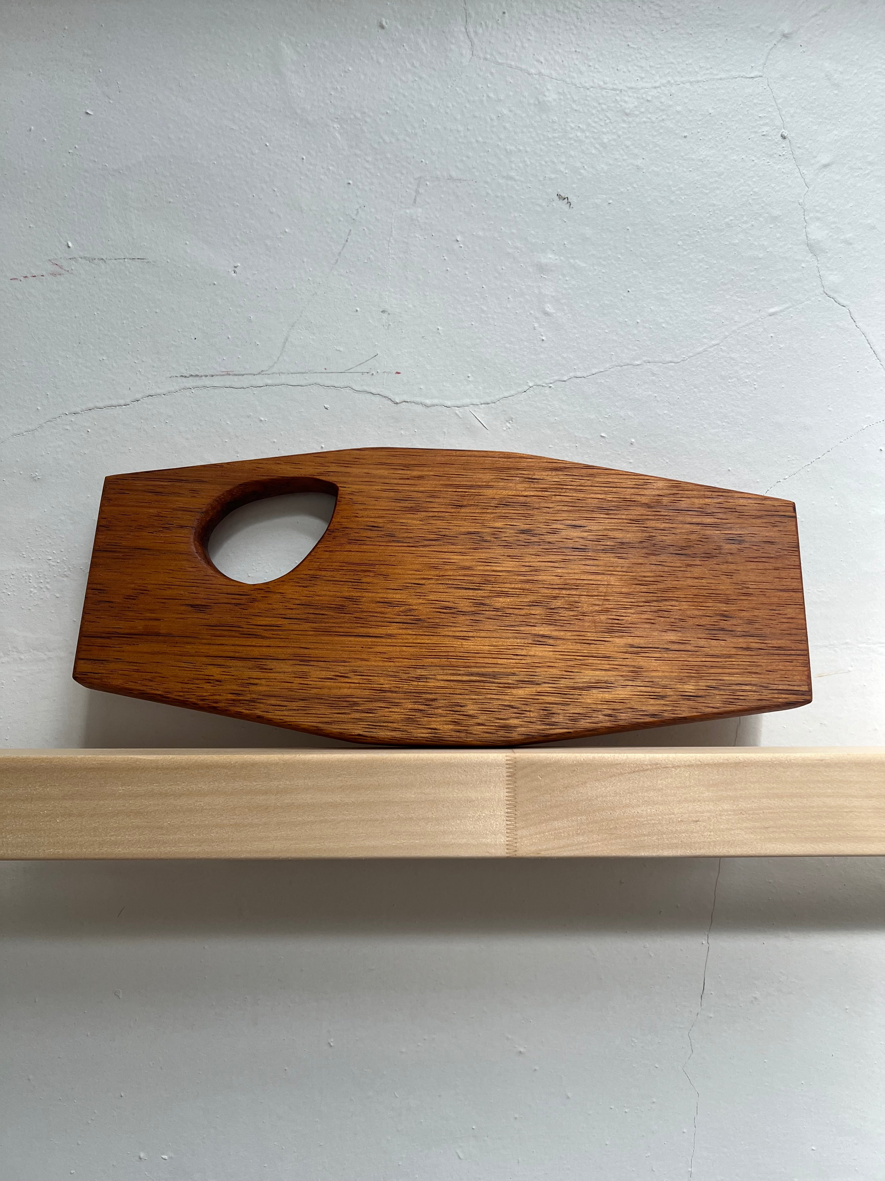 Small reclaimed hardwood painters palette